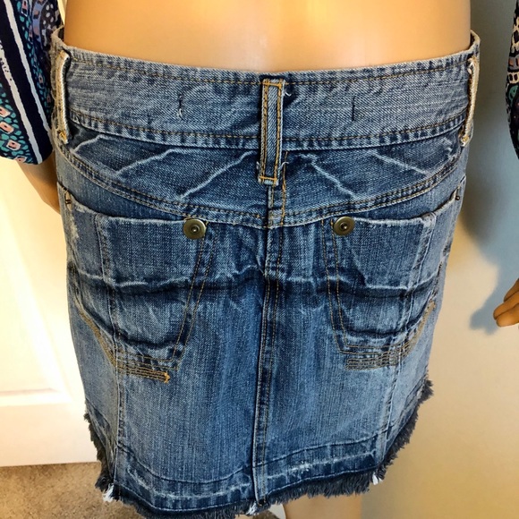 Armor Jeans Distressed Mini Skirt - Picture 7 of 8